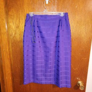 Purple pencil skirt